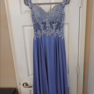 Nordstroms blue prom dress.
